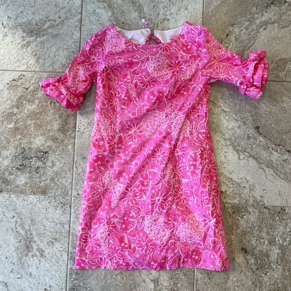 Lilly Pulitzer Fiesta Pineapples and Floral Print Dress in Nina Pina Pink, 10 - Picture 11 of 11